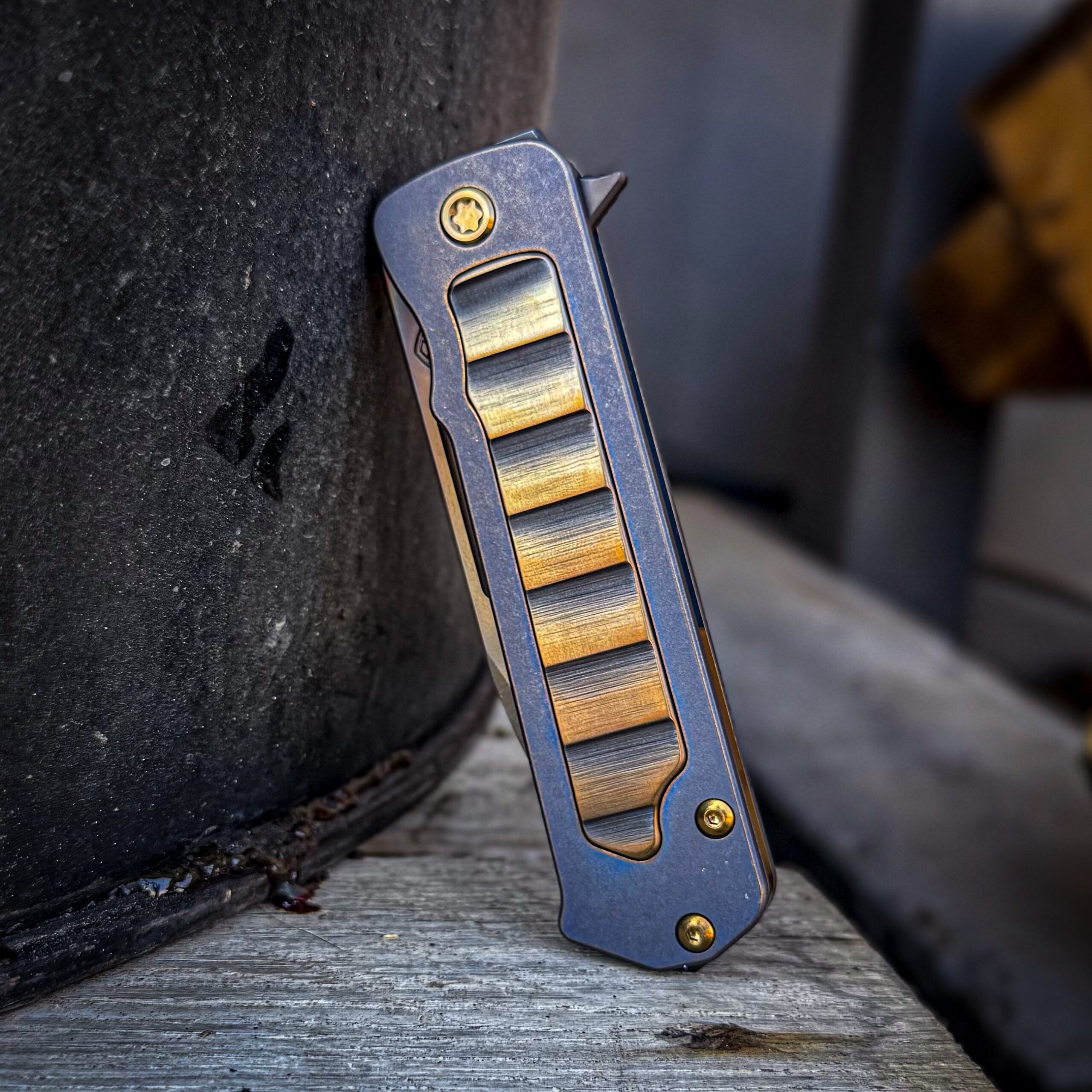 Blue with Bronze Armadillo Vulcan TFF-4